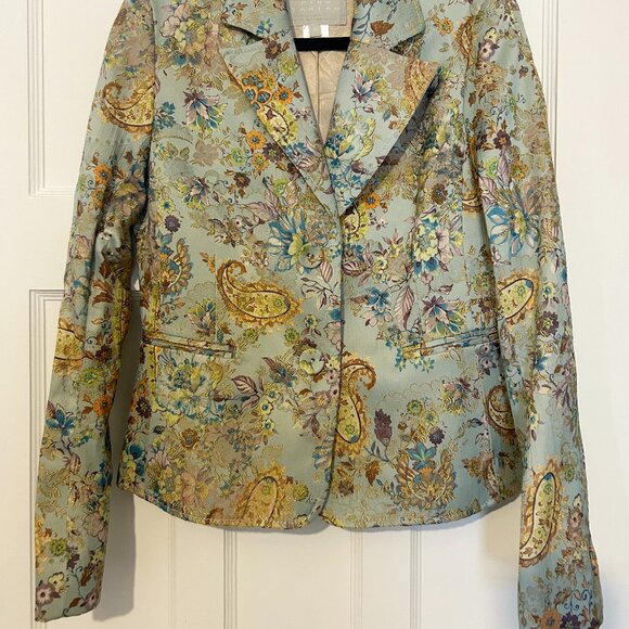 Pink Tartan Floral Blazer - Picture 1 of 4